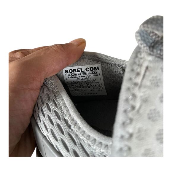 Sorel Women’s Shoes Size 10.5 Gray Mint Green Running Walking Sneakers Excellent - Picture 9 of 13